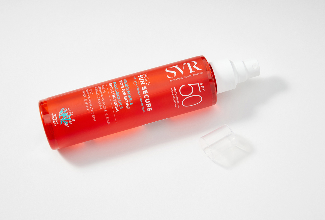Солнцезащитное масло для лица, тела и волос SPF 50+ SVR HUILE SUN SECURE 