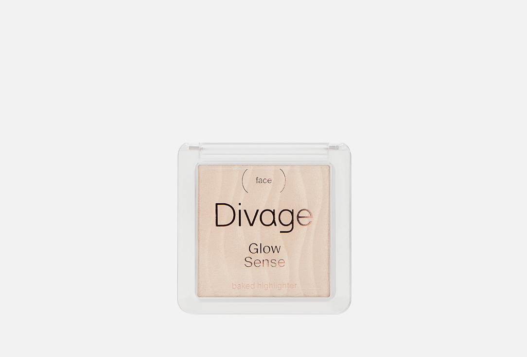 Хайлайтер для лица запеченный DIVAGE Glow Sense Baked Highlighter 5.5 г