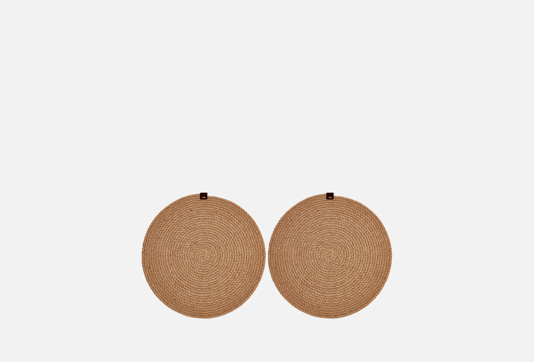 

Набор сервировочных салфеток ПОЛЕ, Бежевый, Круглые 35 см 2 шт