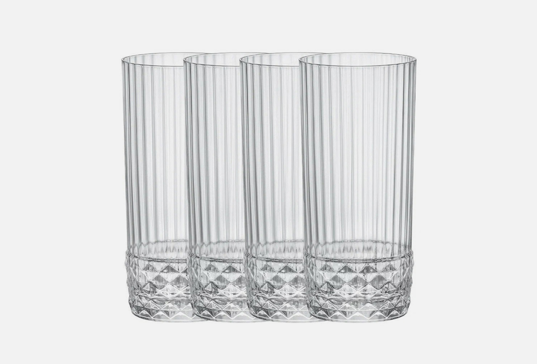 Набор стаканов BORMIOLI ROCCO AMERICA' 20s высоких,400 мл 400 мл набор высоких стаканов rcr adagio 6 x 400 мл
