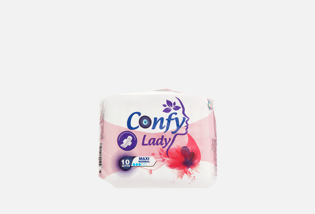 Гигиенические прокладки CONFY Maxi normal с крылышками 10 шт прокладки confy lady ultra normal 10шт