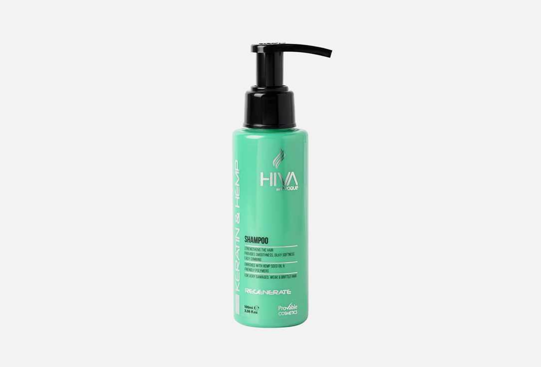 Шампунь для волос EVOQUE Hiva Keratin & Hemp 100 мл кондиционер для волос evoque hiva collagen argan 100 мл