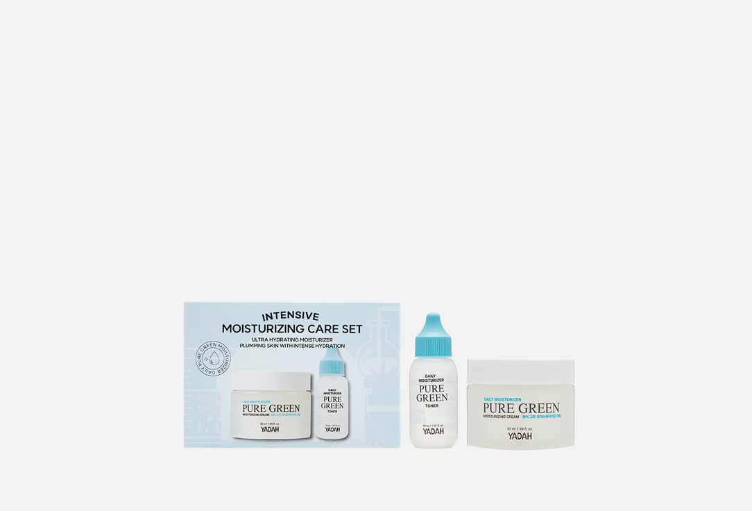 Набор по уходу за кожей лица YADAH Intensive moisturizing care set 2 шт подарочный набор clarins moisturizing body set 1 шт