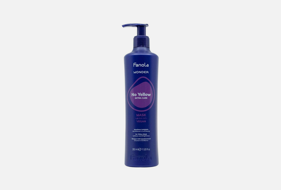 Маска для волос антижелтизна FANOLA Wonder No Yellow 350 мл fanola no orange shampoo 1000 ml