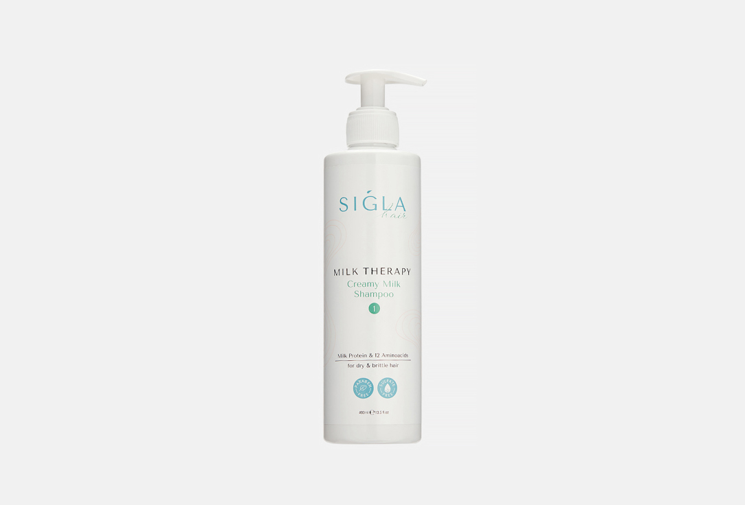 

Крем-шампунь для волос SIGLA HAIR, Milk Therapy Creamy milk 400 мл