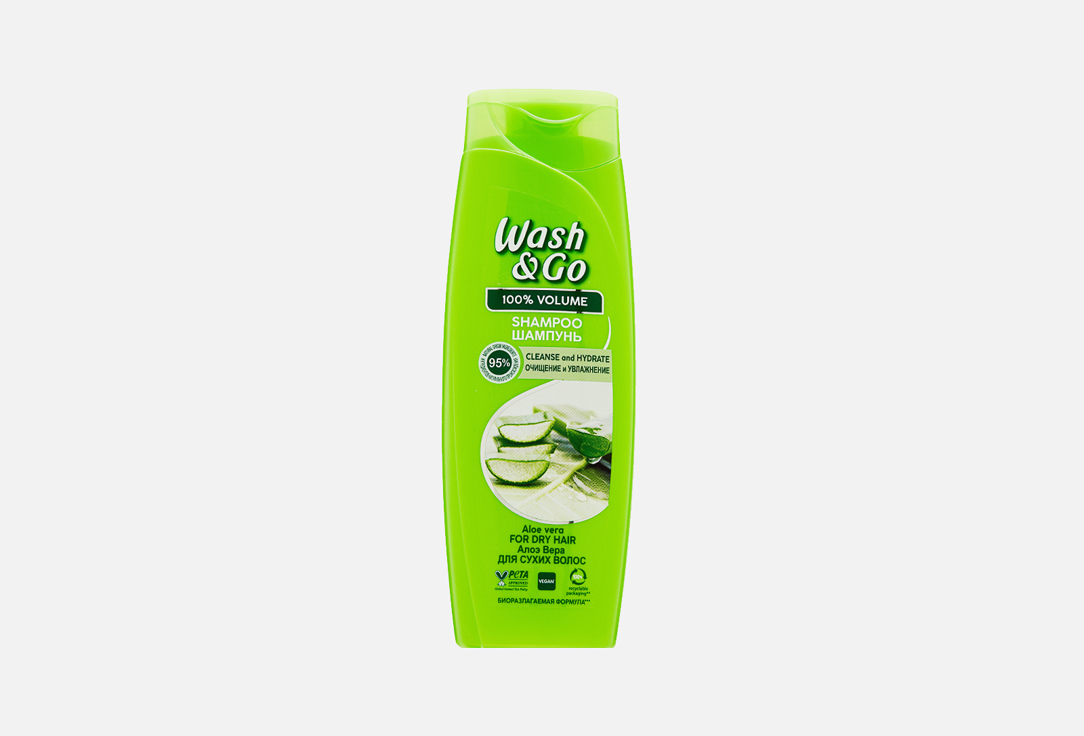 Шампунь для сухих волос WASH & GO ALOE 360 мл