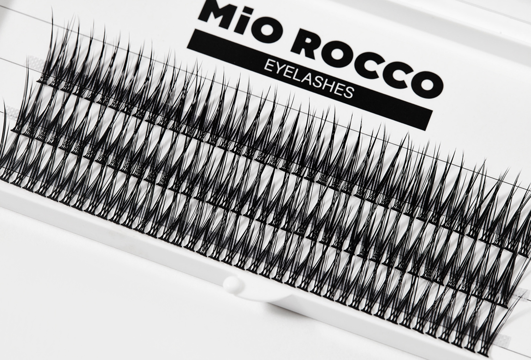 Ресницы накладные пучки ласточки 1.0 13 мм MiO ROCCO lashes 