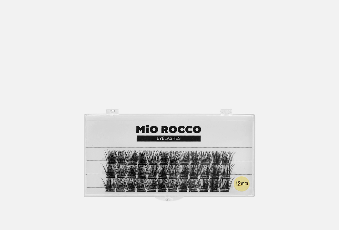 Ресницы накладные пучки с широким основанием C 12 мм MiO ROCCO lashes 