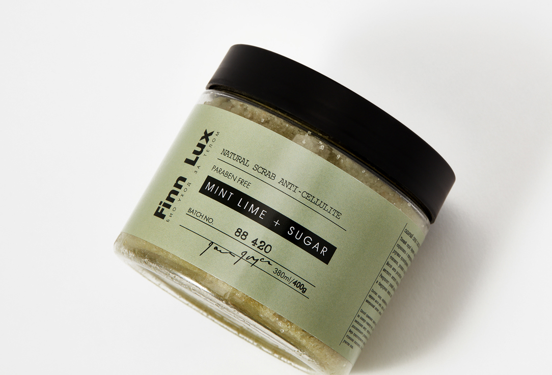 

Сахарный скраб для тела FINN LUX, MINT-LIME+Sugar 300 г