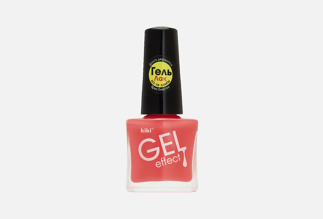 Изображение товара Лак для ногтей KIKI Gel Effect 6 мл с гелевым эффектом быстрое нанесение
