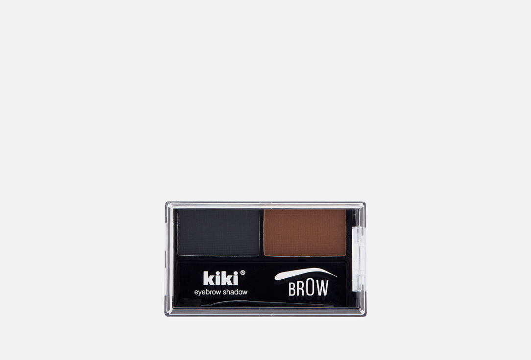 Тени для бровей KIKI Brow графитовый и темно-коричневый