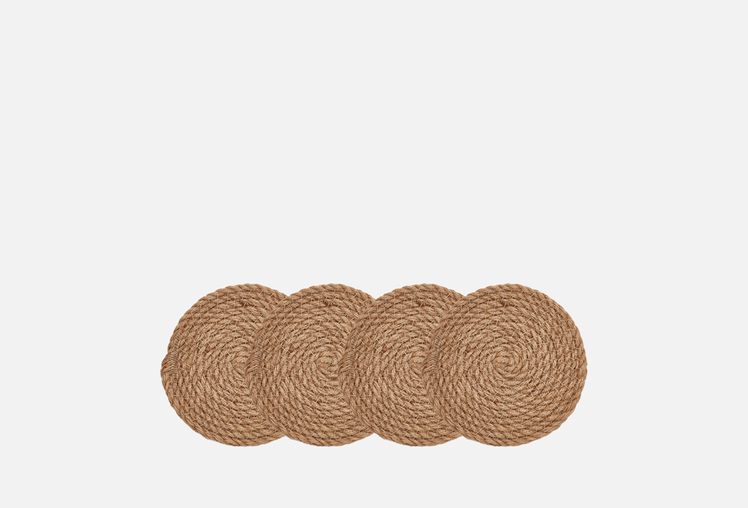 

Набор подстаканников VECHER HOME, Коричневый, Бежевый 4 мм 4 шт