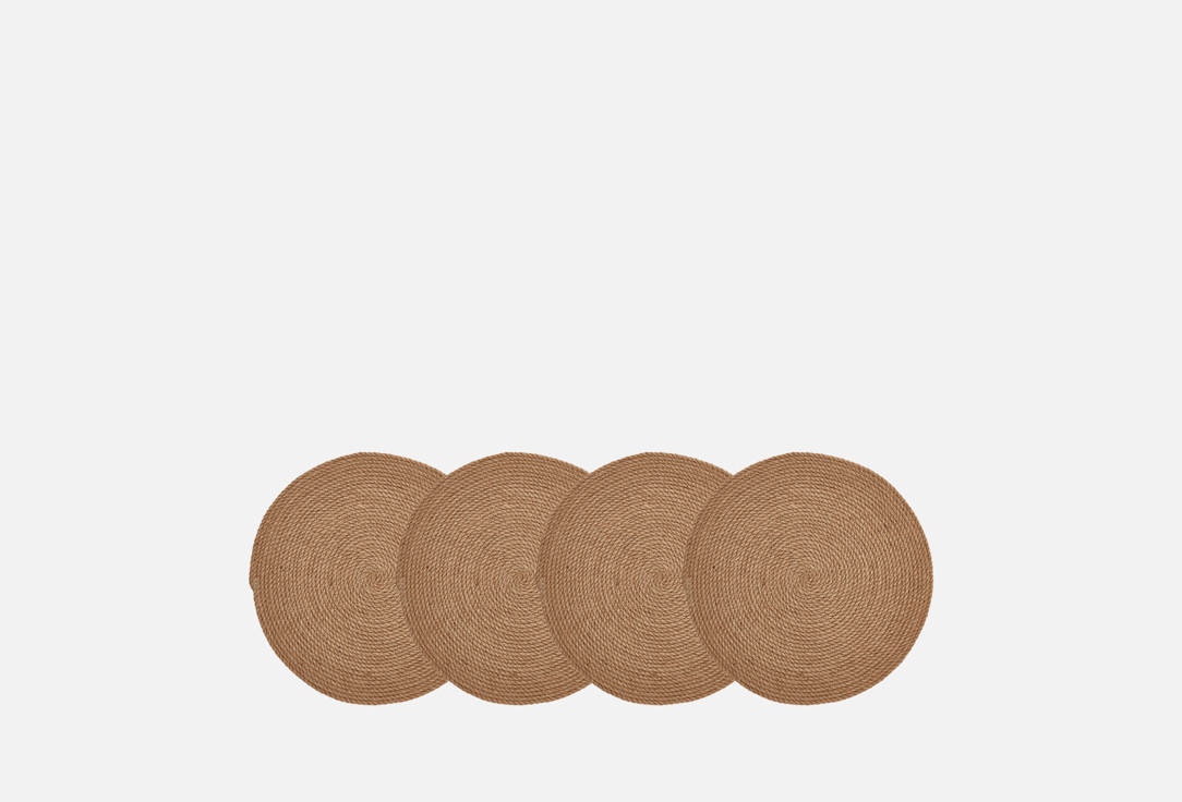 Изображение товара Набор сервировочных салфеток Vecher Home бежевый 20 см