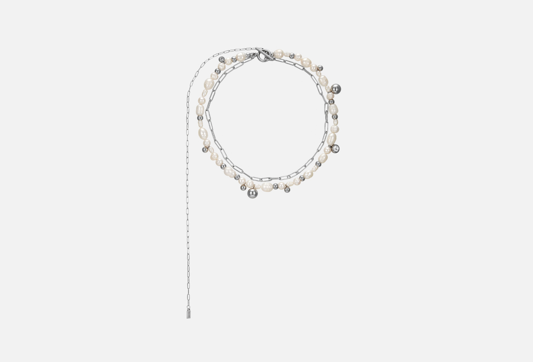 Изображение товара Чокер Ресурс из жемчуга разного диаметра с шарами и кристаллами