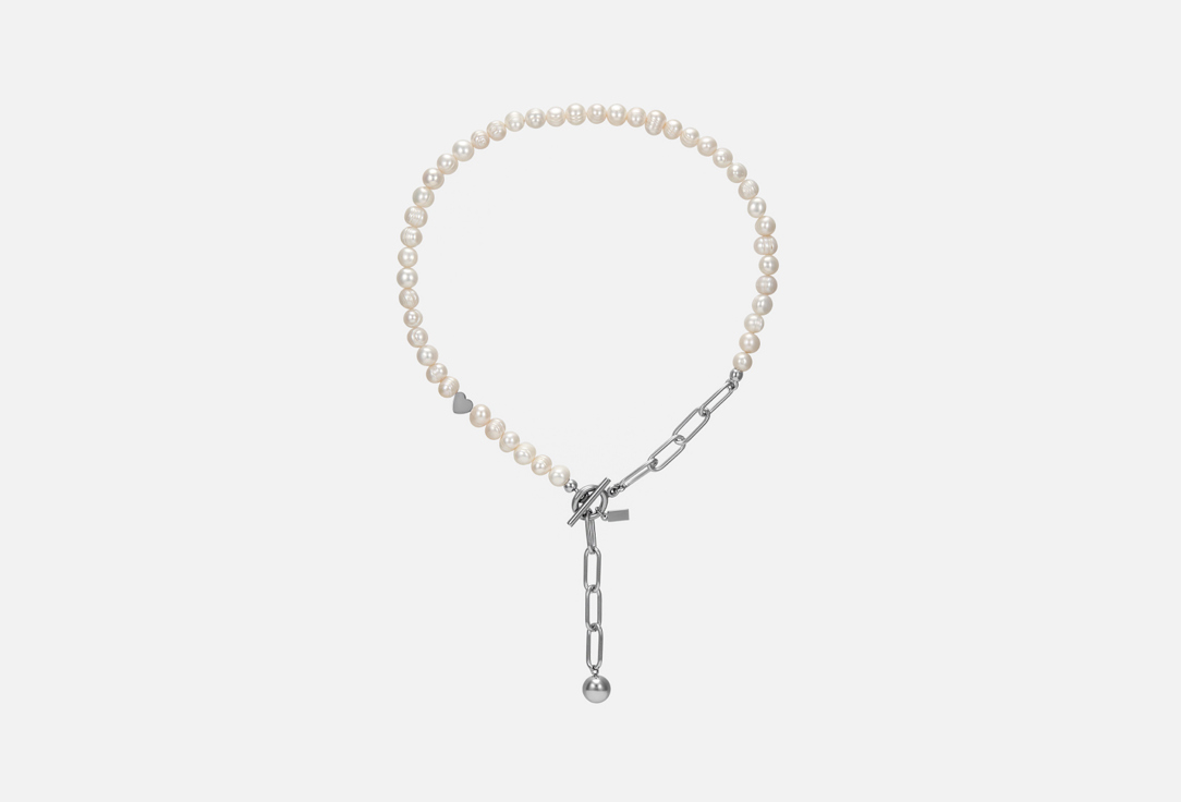 Изображение товара Жемчужное колье Ресурс с сердцем и цепью