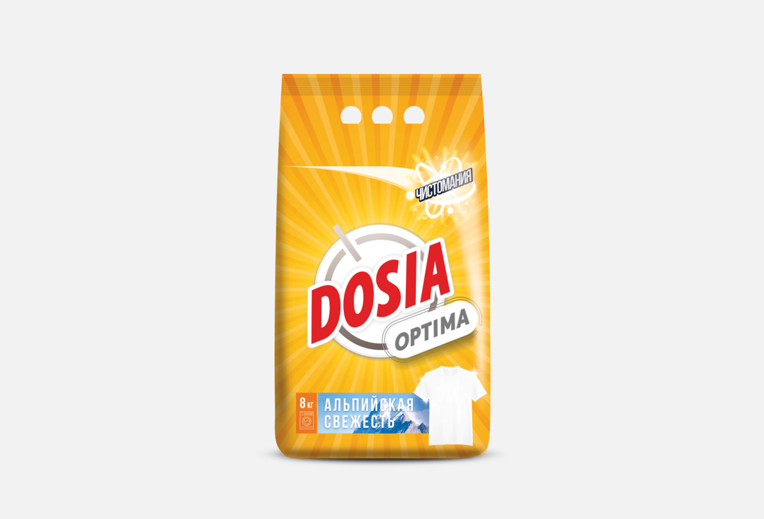 цена Стиральный порошок DOSIA Optima, Альпийская Свежесть 8 кг