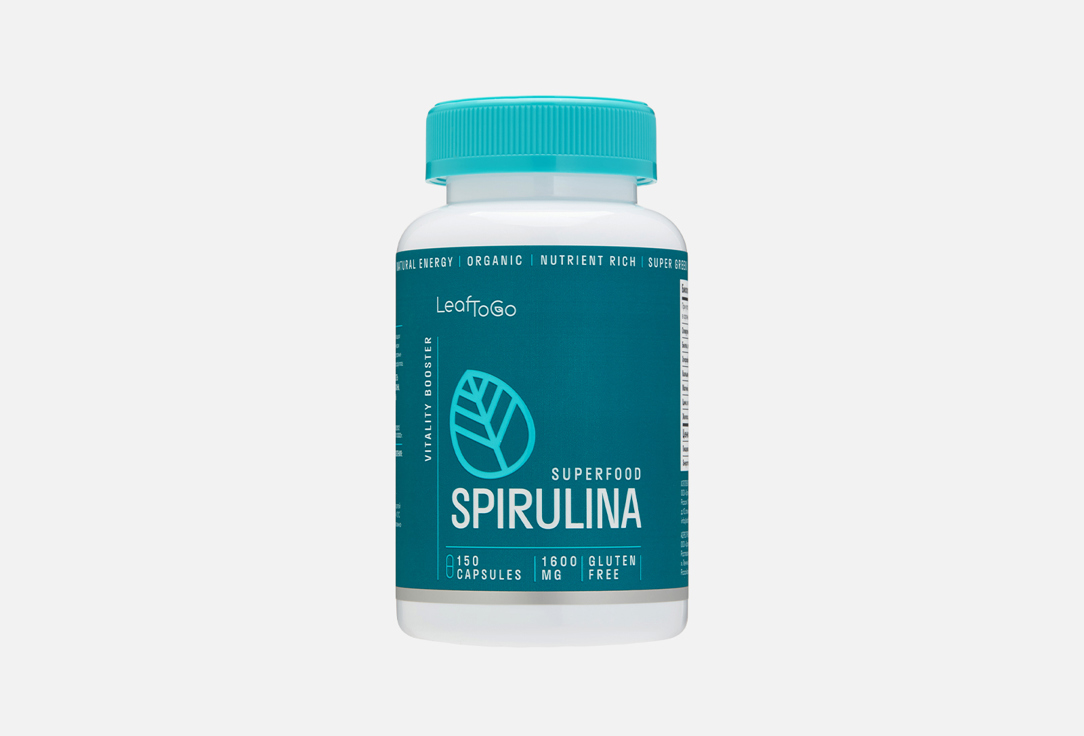Изображение товара Биологически активная добавка LeafToGo Spirulina для похудения и укрепления организма 25 капсул