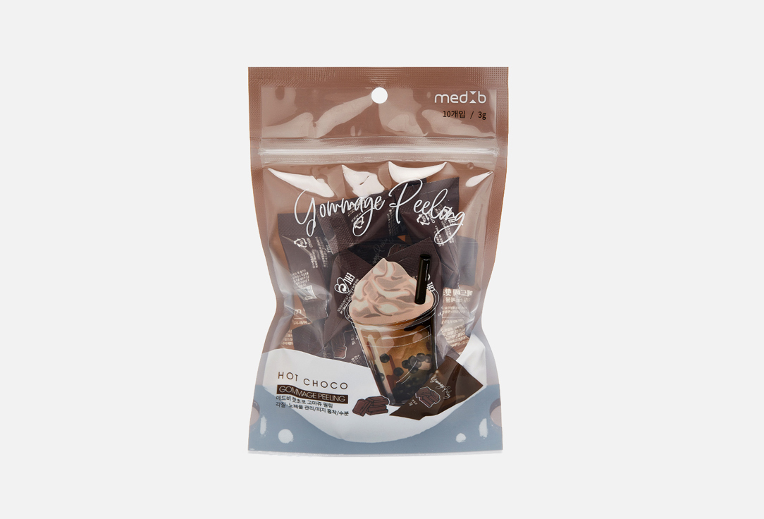 

Гоммаж для лица MEDB, Hot choco gommage peeling 10 шт