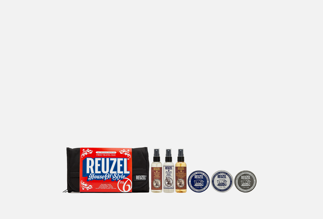 Набор для стайлинга REUZEL Try the Style Groom Kit 7 шт reuzel набор try the style groom kit style 6