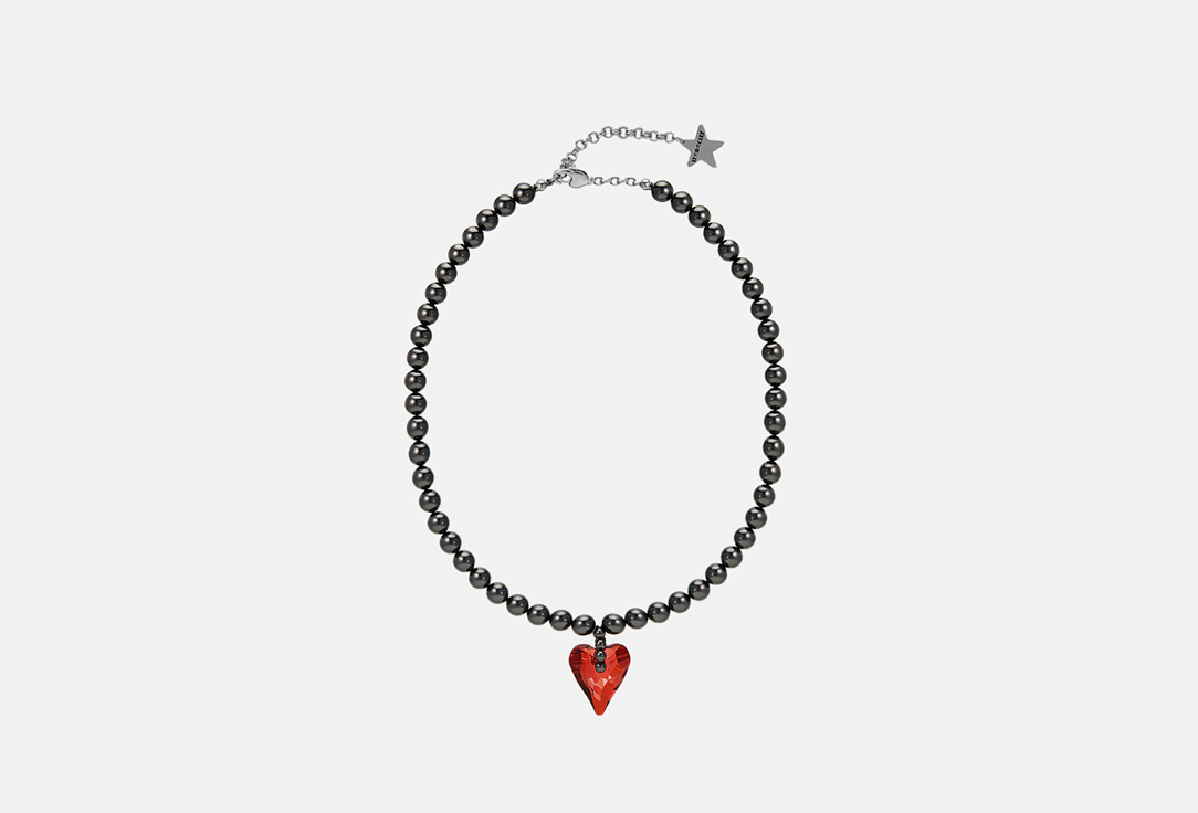 sl01 charming red heart bracelets Колье STARCULT Red magma heart 1 шт
