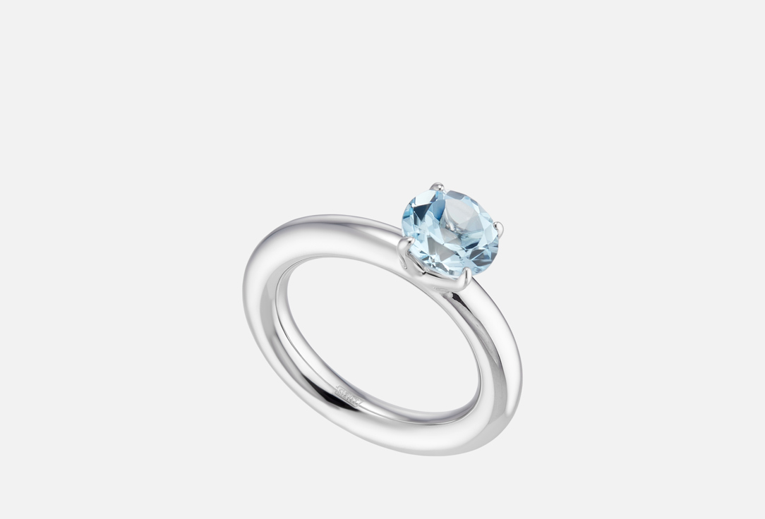 Изображение товара Серебряное кольцо Moonka Baby Cartoon с голубым топазом 925 проба