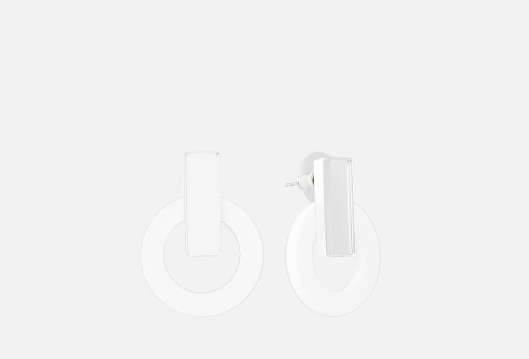 

Серьги 11YOU, Minimalism Круги с зеркальной вставкой 2 шт