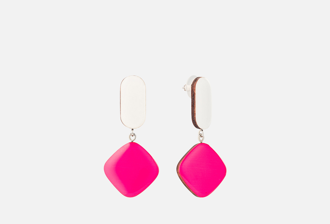 

Серьги 11YOU, Wood squares fly 2 шт