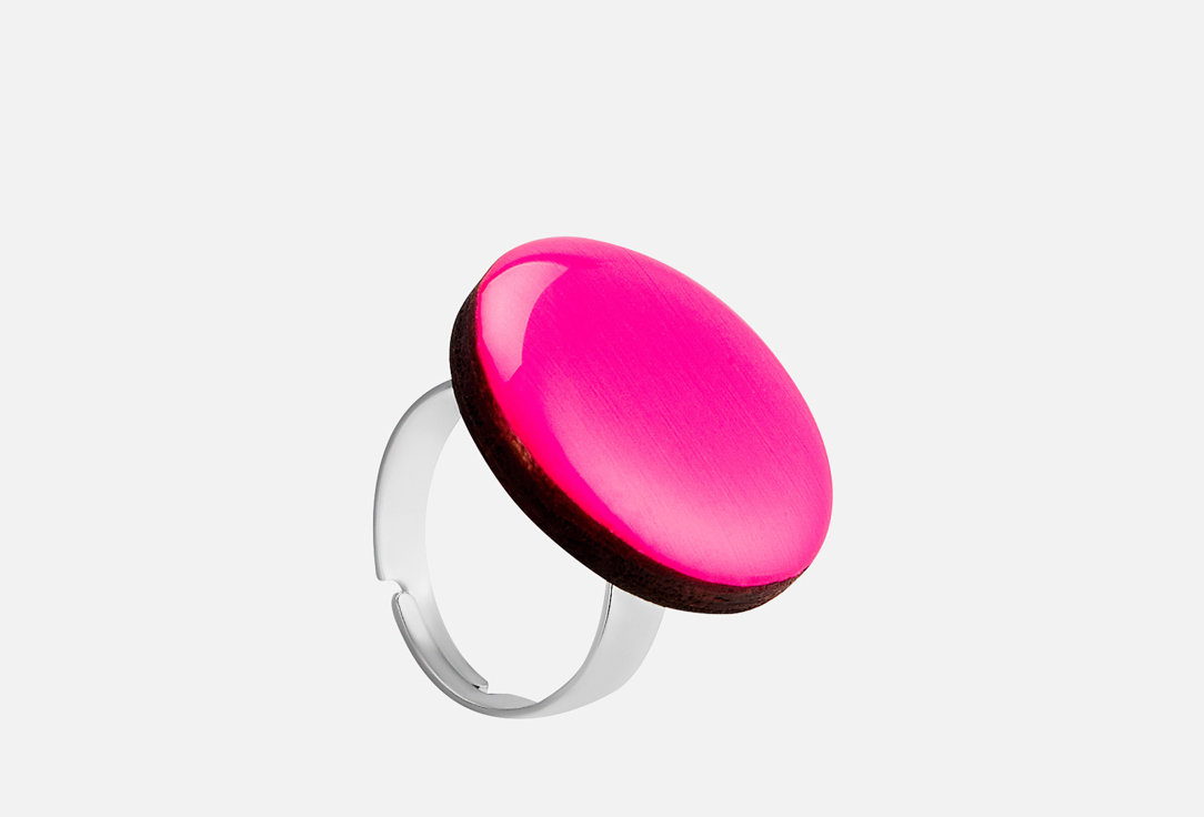 Изображение товара Стильное деревянное кольцо 11YOU Wood circle 23 для женщин с ювелирной смолой