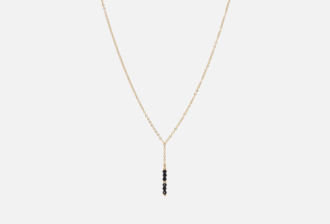 Колье KATRINMIR ACCESSORIES Necklace with black spinel 1 шт серебряный чокер с черной шпинелью