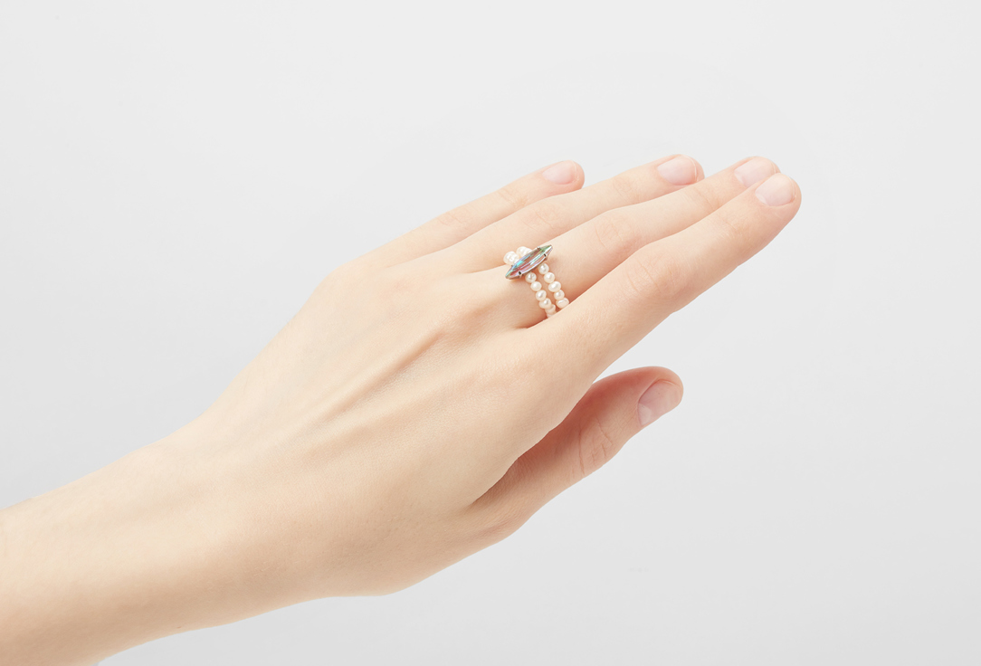 Кольцо ArtSoul Pearl ring with crystal 