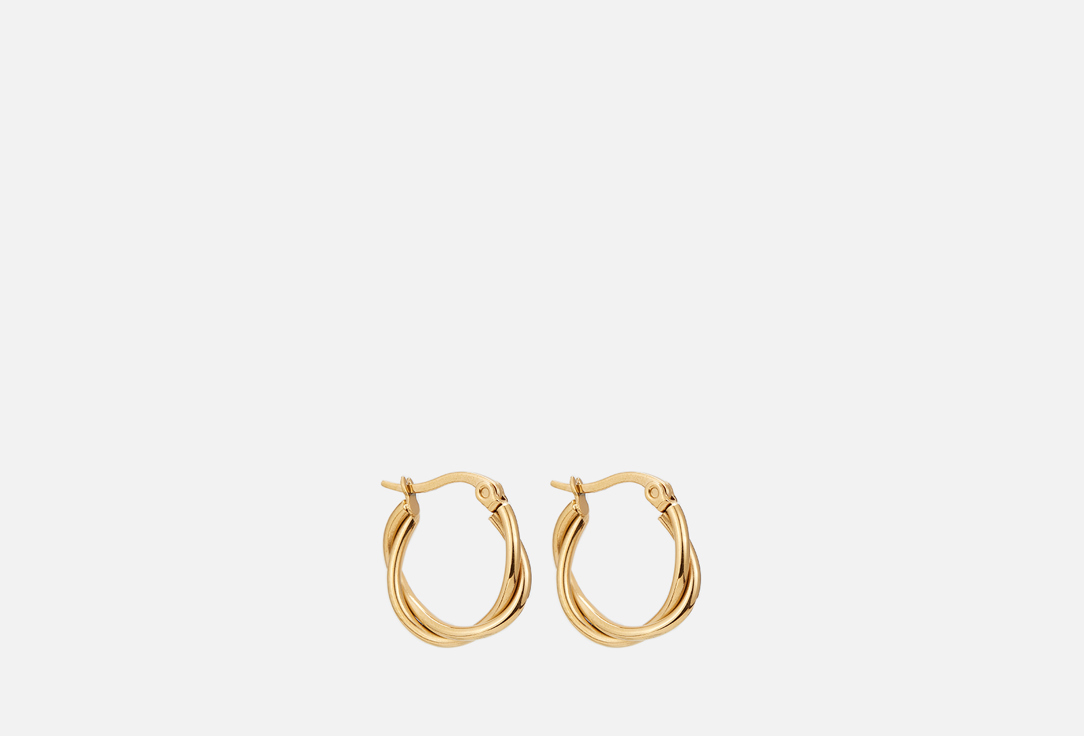 Cерьги-кольца KATRINMIR ACCESSORIES Hoop earrings gold 2 шт серьги металл кольца с цепью цвет золото