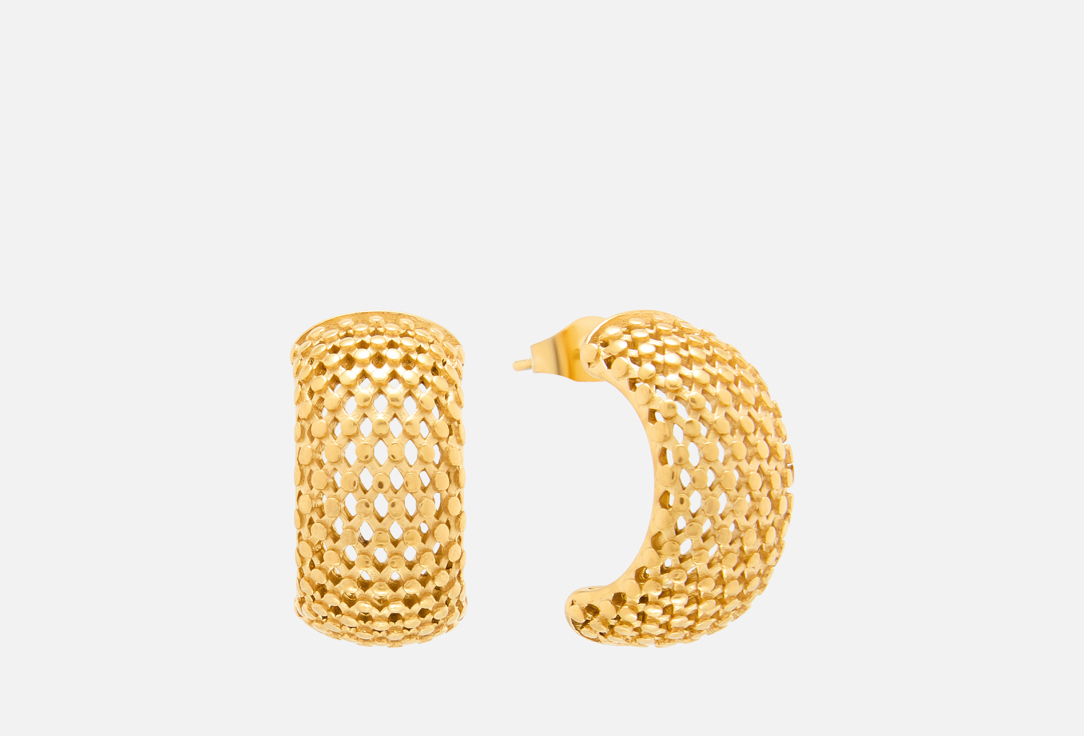 Half-hoop earrings 2 шт