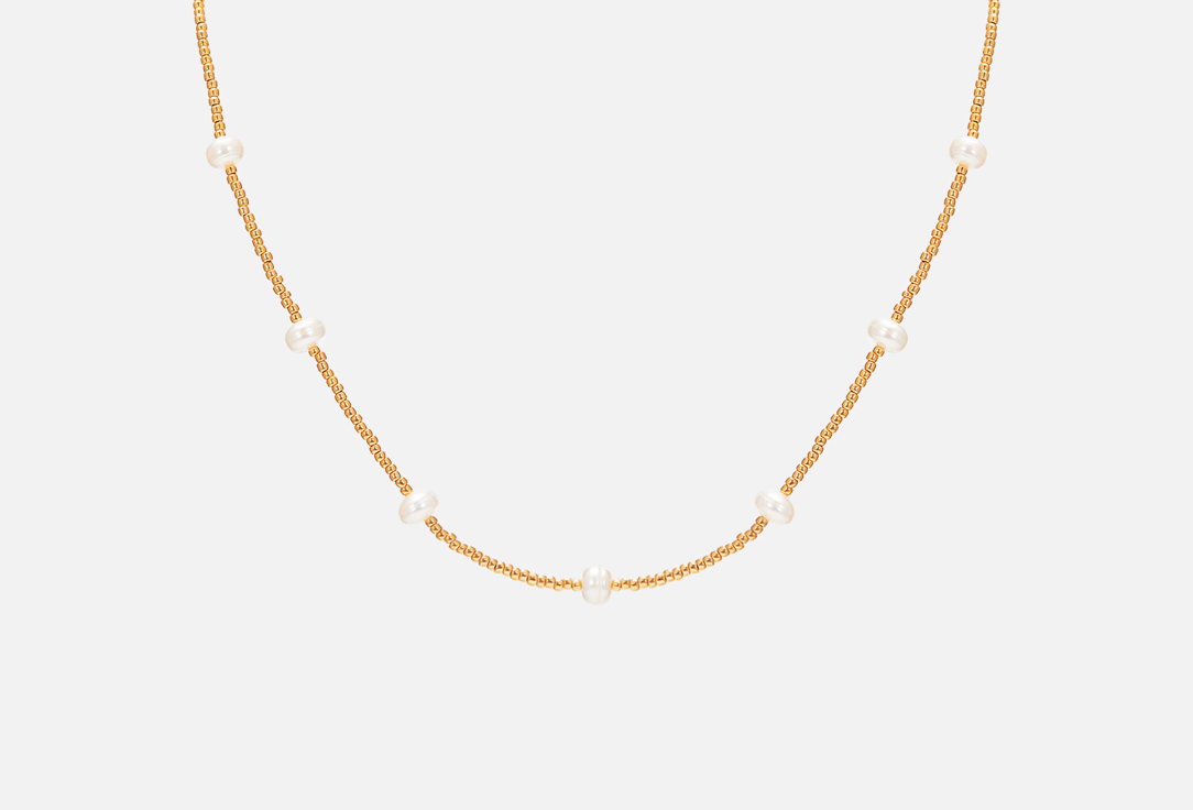 Choker with pearls and Japanese beads 1 шт