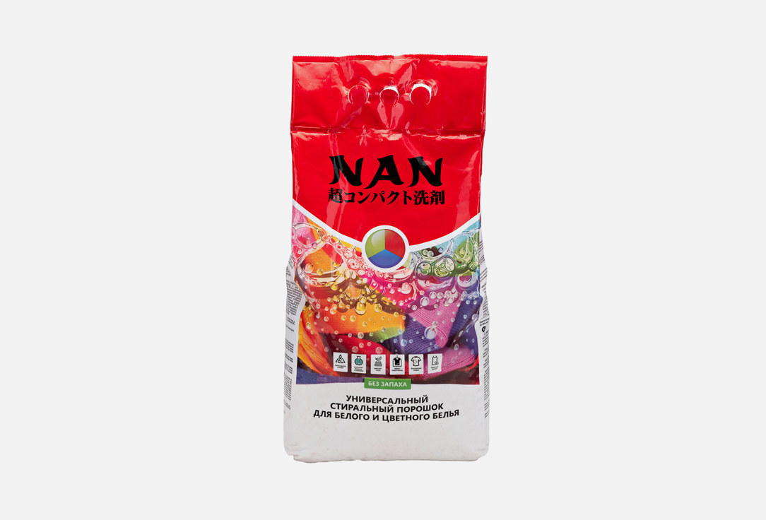 Стиральный порошок NAN Универсальный 1 шт суперконцентрированный стиральный порошок nan для стирки детского белья 700 гр