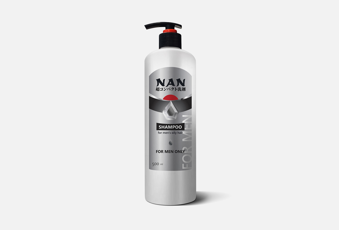 Шампунь NAN Мужской, для жирных волос 500 мл активный регулярный шампунь комплекс для жирных волос мужской ichthyonella 200ml