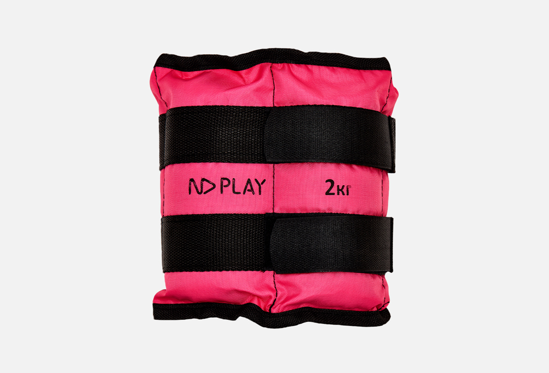 Изображение товара Набор утяжелителей 2 кг ND Play красные для фитнеса и тренировок