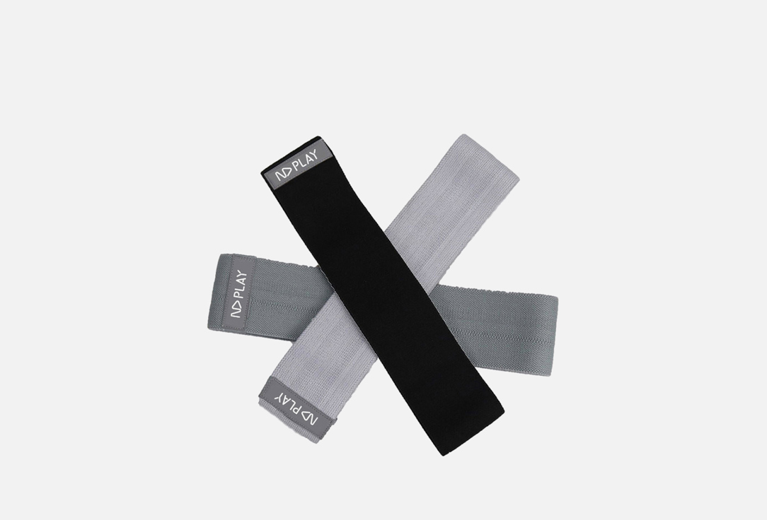 Изображение товара Набор ленточных тканевых эспандеров ND Play Gray