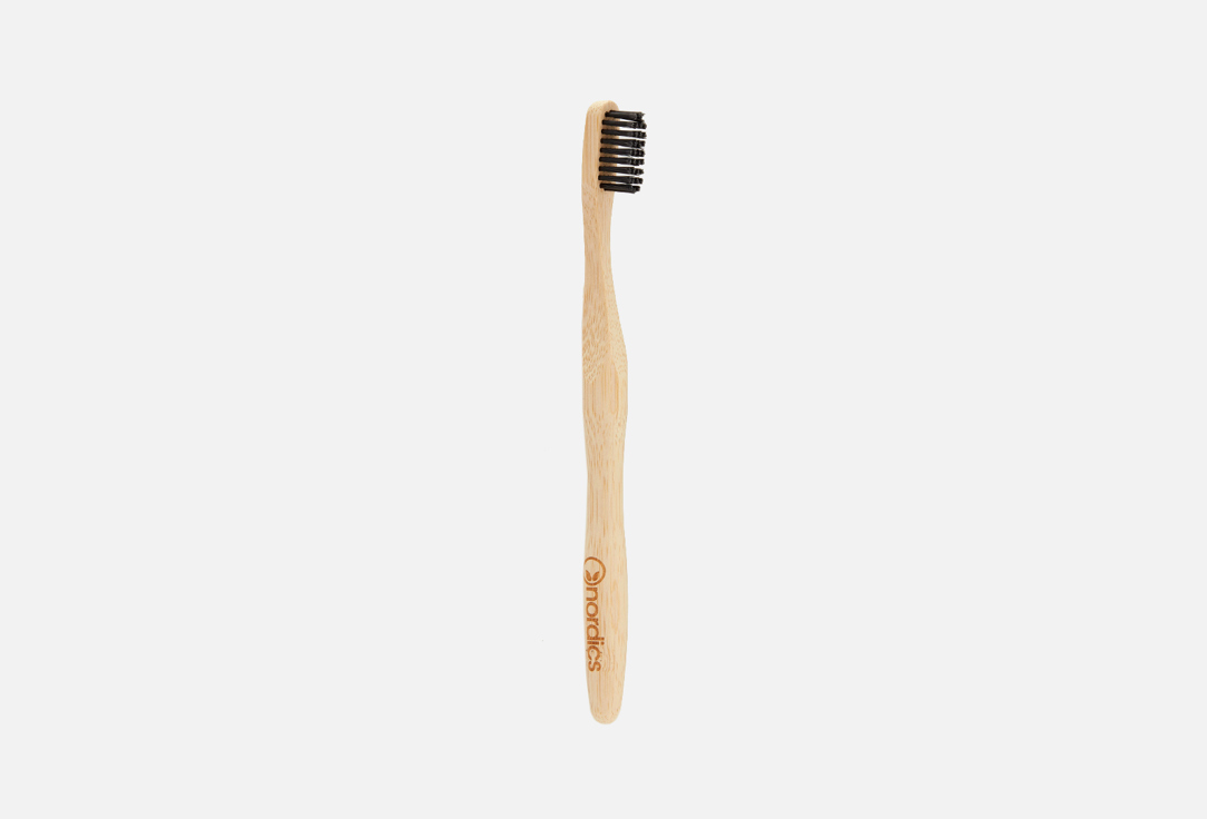 Зубная щетка NORDICS Charcoal bristles 1 шт 2020 new adults bamboo charcoal toothbrush oral care wave medium bristles eco friendly biodegradable toothbrushes