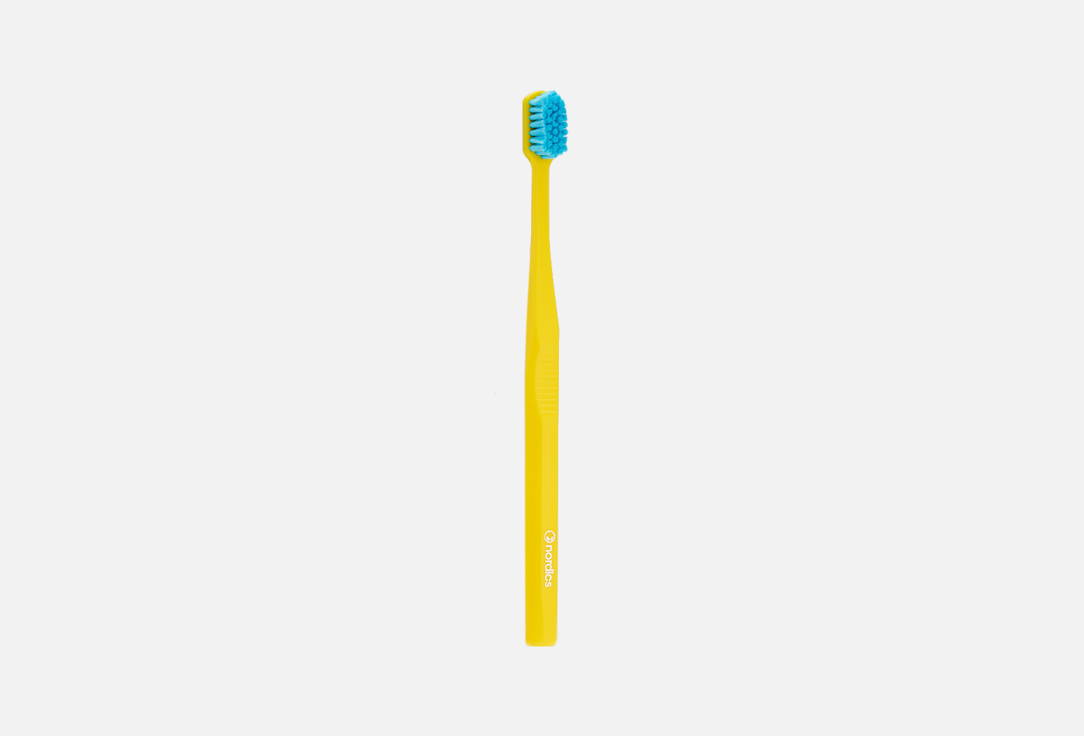 Зубная щетка NORDICS Premium yellow 1 шт дорожная зубная щетка toothbrush tour travel фиолетовый аметист мягкая