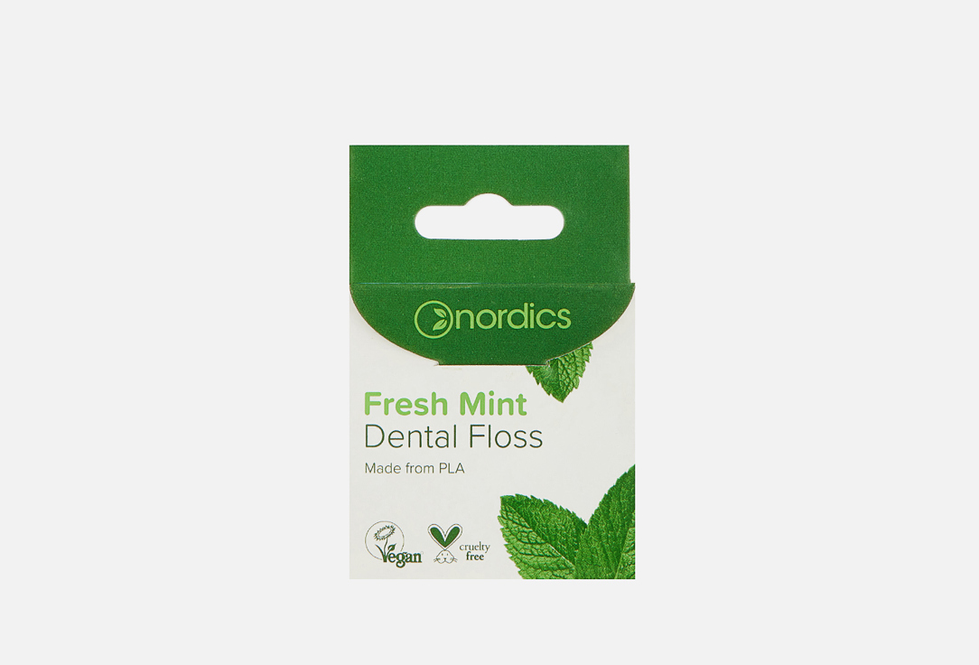 Зубная нить NORDICS Fresh mint 1 шт eco friendly charcoal dental floss with mint flavored 2 roll 30m
