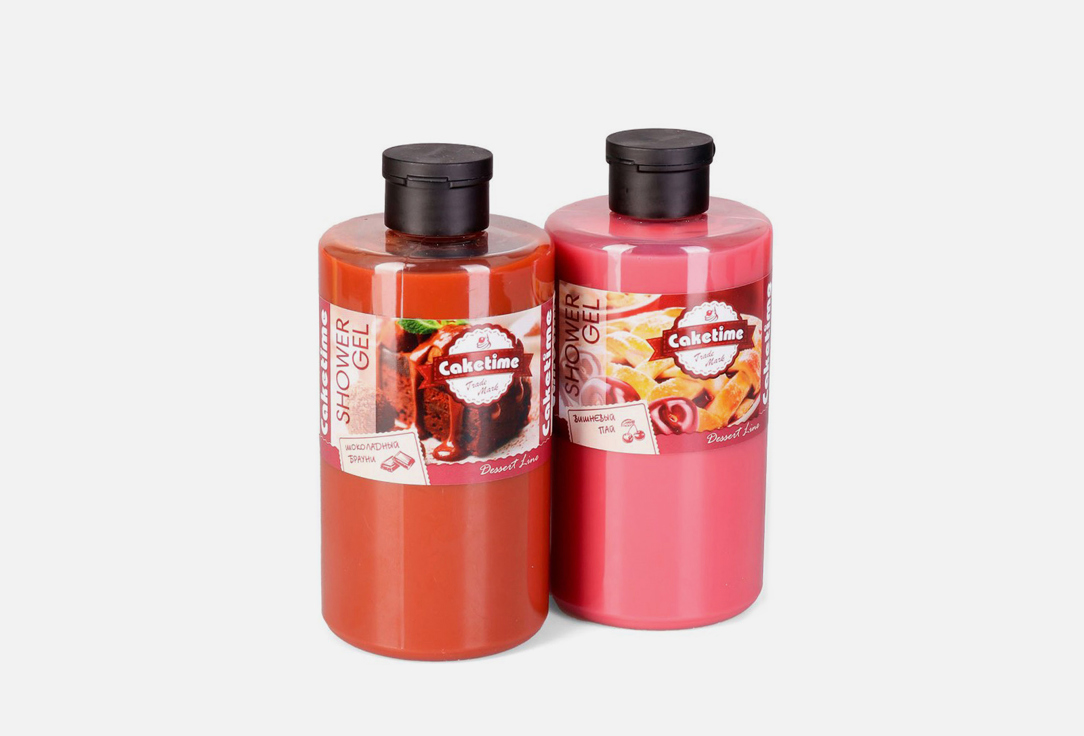 

Набор гелей для душа CAKETIME, Chocolate brownie Cherry pie 2 шт
