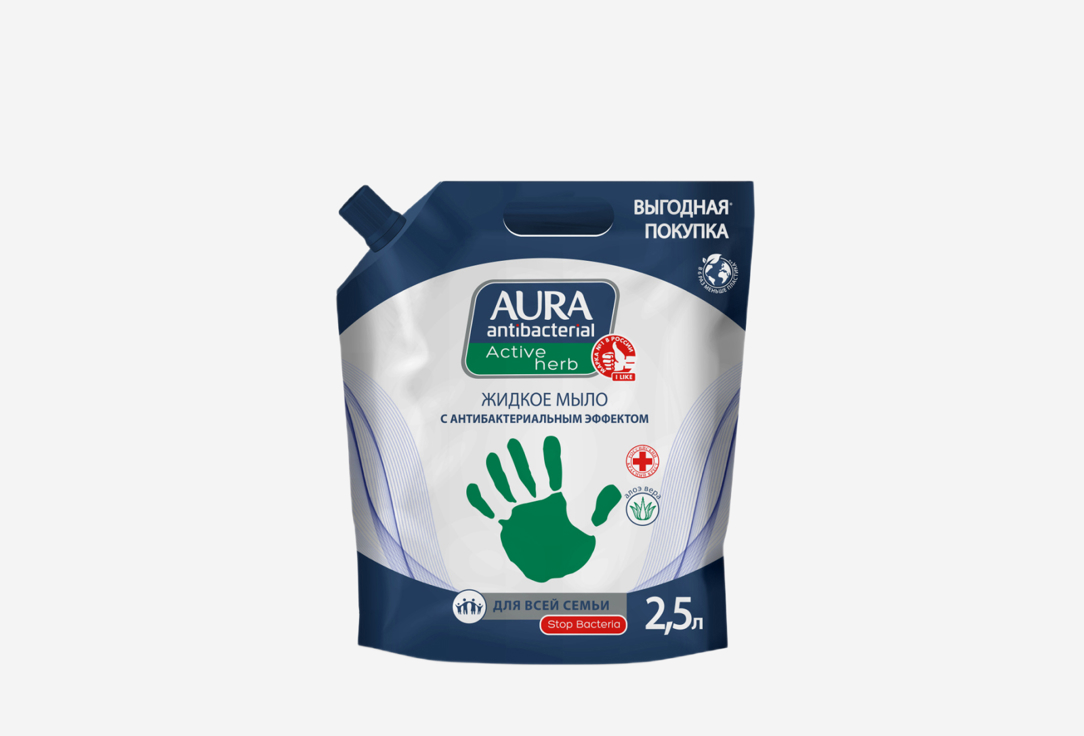 Изображение товара Жидкое мыло Aura Алоэ, антибактериальное