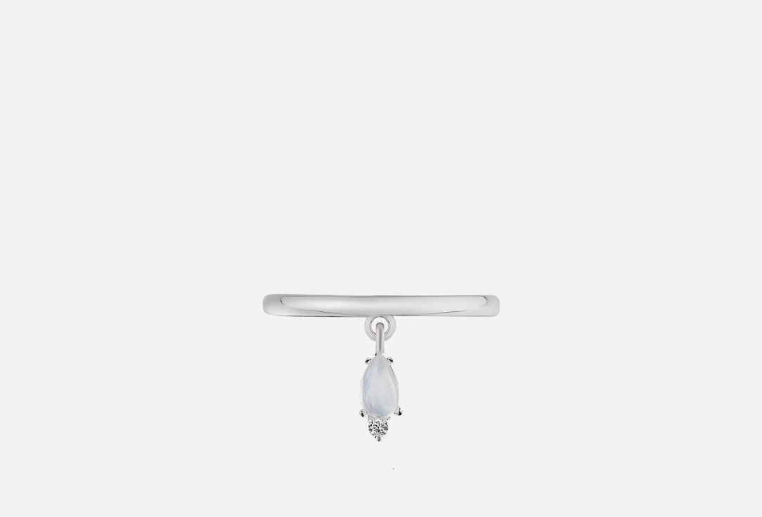 Кольцо серебряное MOONKA С лунным камнем 16 мл ожерелье женское с матовым лунным камнем narcissa