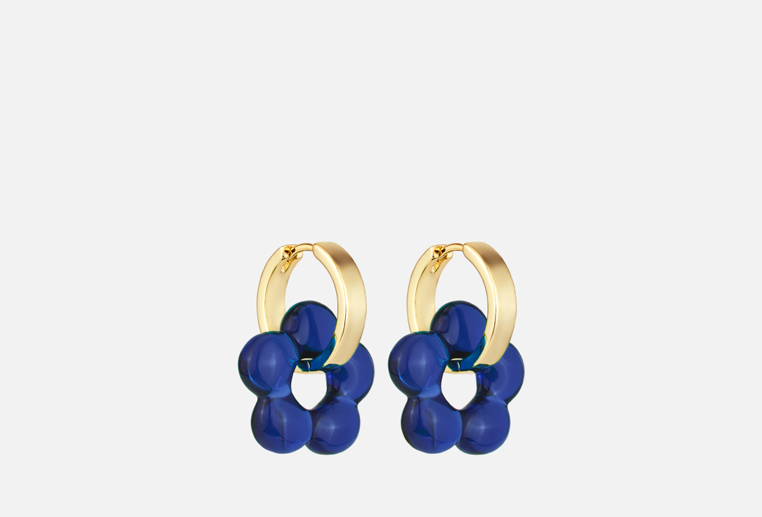 Серьги KOTLO STUDIO Bloom freedom Blue 2 шт