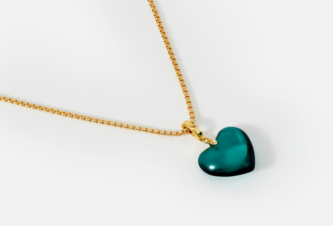 Золотистая цепочка Kotlo Studio Lonely Heart Emerald-Gold 