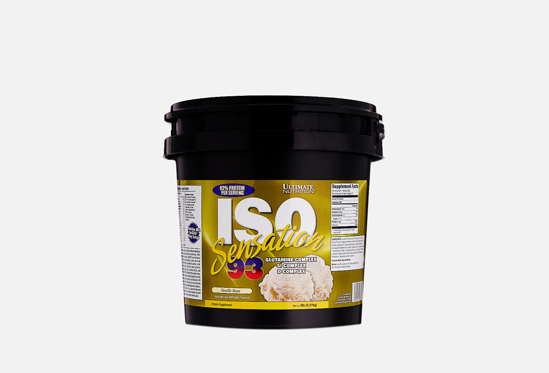 Протеин ULTIMATE NUTRITION ISO Sensation Vanilla Bean 2270 г 100% сывороточный протеин iso ваниль 2 фунта 908 г perfect nutrition