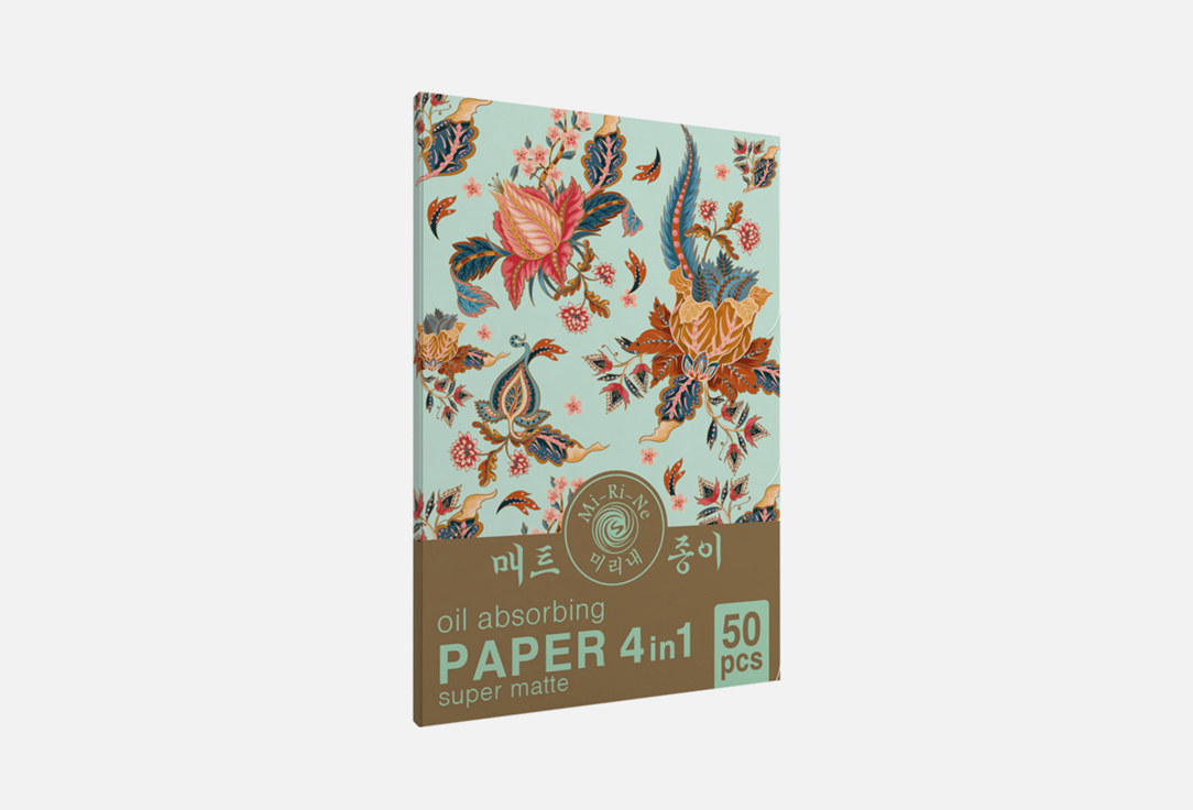 Изображение товара Матирующие салфетки для лица Mi-Ri-Ne 4 in 1 SUPER MATTE с маслом зеленого чая