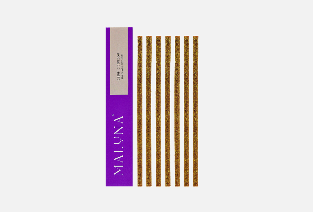 

Набор свечей MALUNA, Зеленый, Birch 7 шт