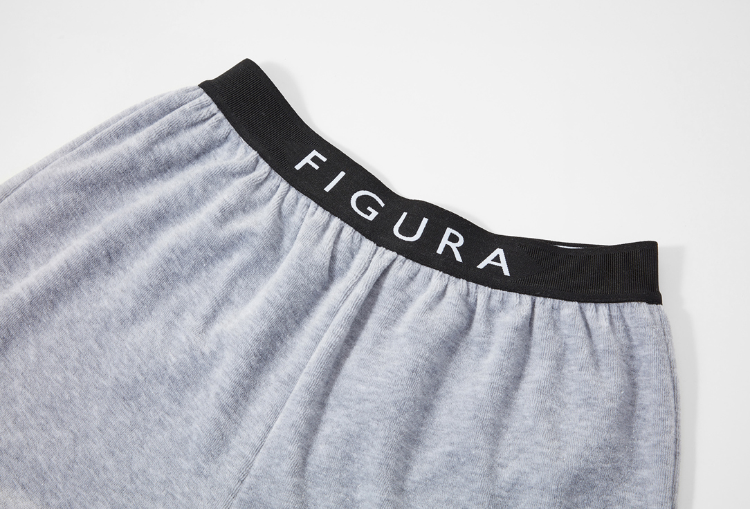 Костюм велюровый с шортами FIGURA Active Wear серый Серый