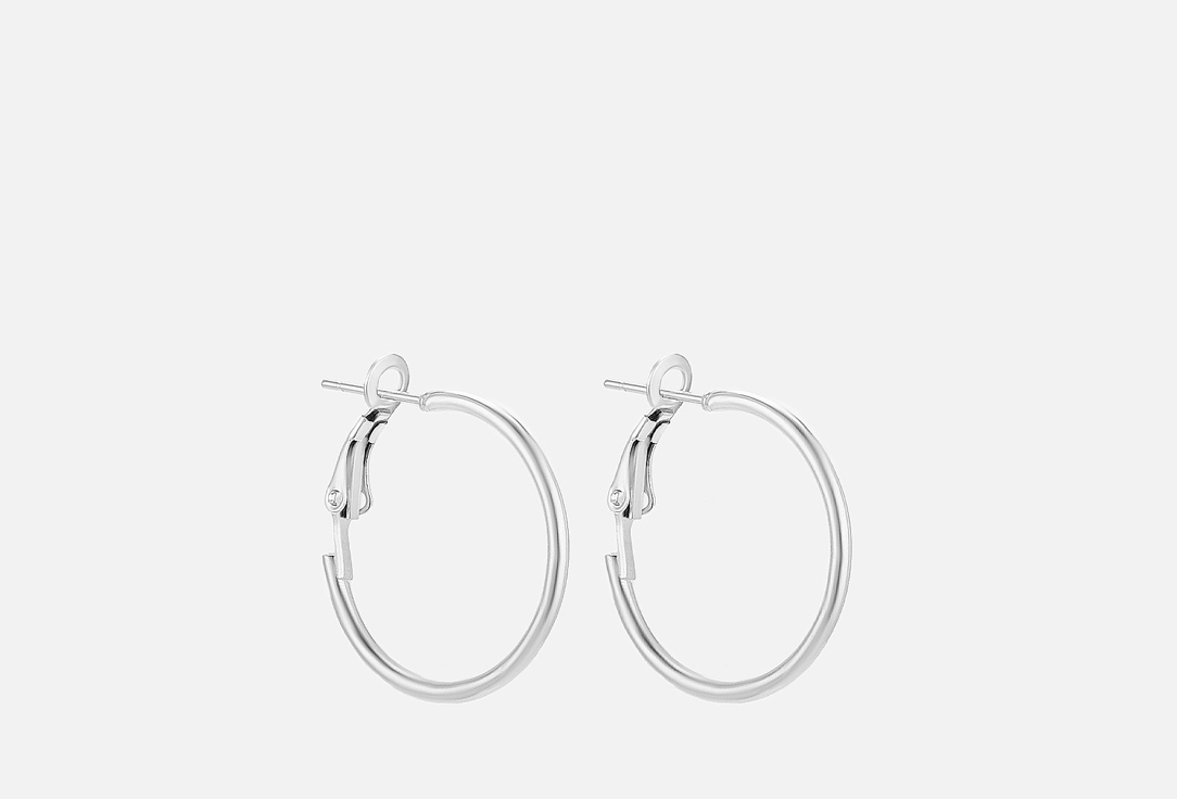 Изображение товара Серьги-кольца RINOVA серебристый